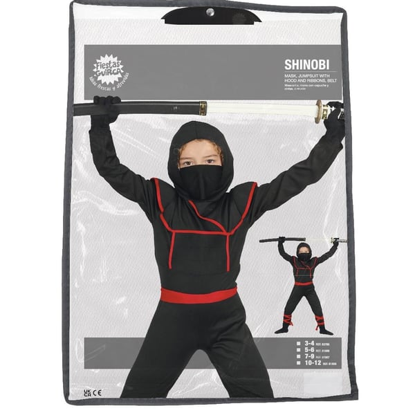 Fiestas Guirca Childrens/Kids Shinoby Costume Set