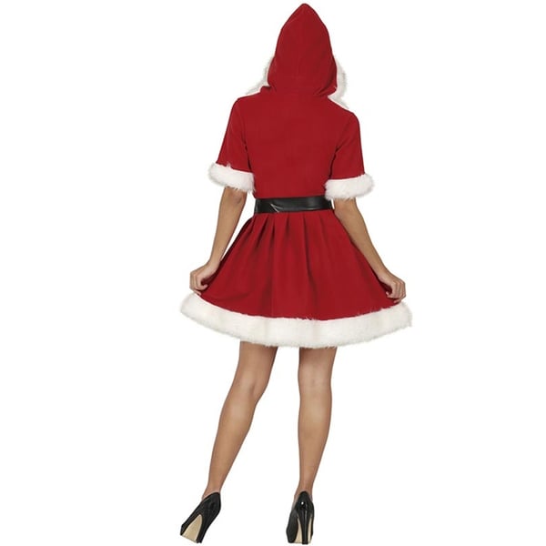 Fiestas Guirca Womens/Ladies Mrs Claus Hooded Costume Set