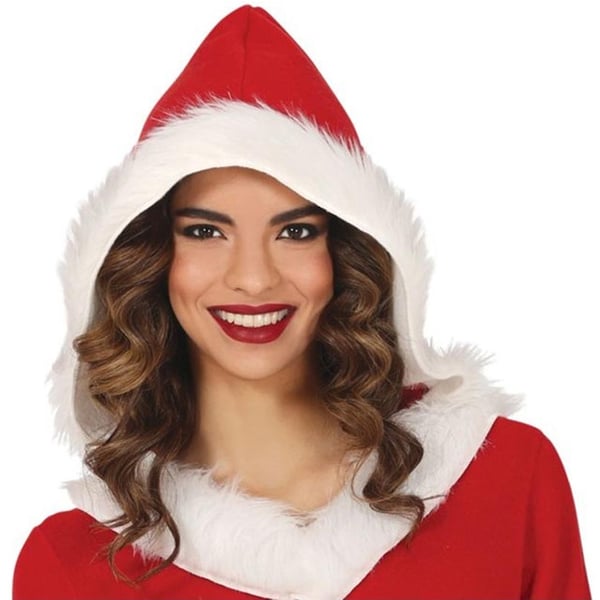 Fiestas Guirca Womens/Ladies Mrs Claus Hooded Costume Set