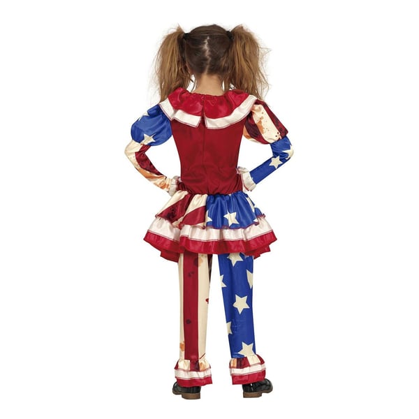 Fiestas Guirca Girls Patriot Clown Costume Set