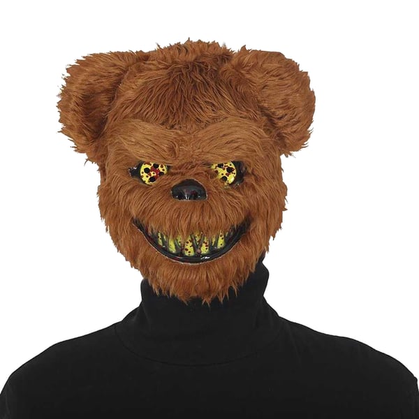 Fiestas Guirca Unisex Adult Horror Bear Mask