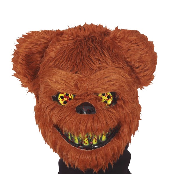Fiestas Guirca Unisex Adult Horror Bear Mask