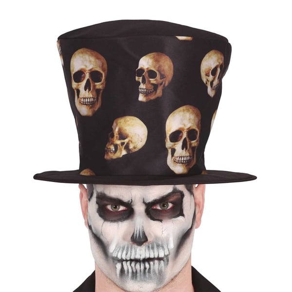 Fiestas Guirca Unisex Adult Skulls Costume Hat