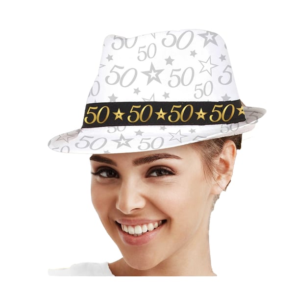 Fiestas Guirca Gangster 50th Birthday Hat
