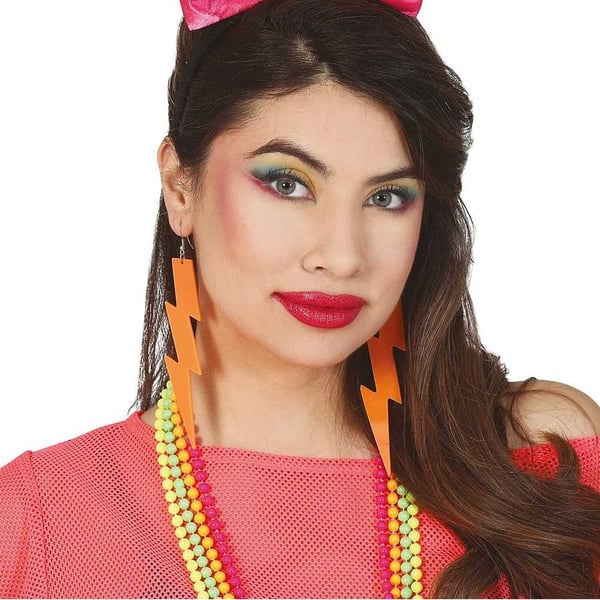 Fiestas Guirca Womens/Ladies 80s Neon Earrings