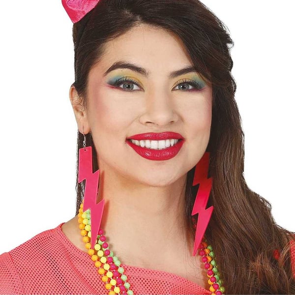 Fiestas Guirca Womens/Ladies 80s Neon Earrings