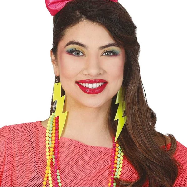 Fiestas Guirca Womens/Ladies 80s Neon Earrings