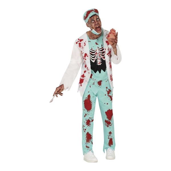Fiestas Guirca Mens Zombie Surgeon Costume Set