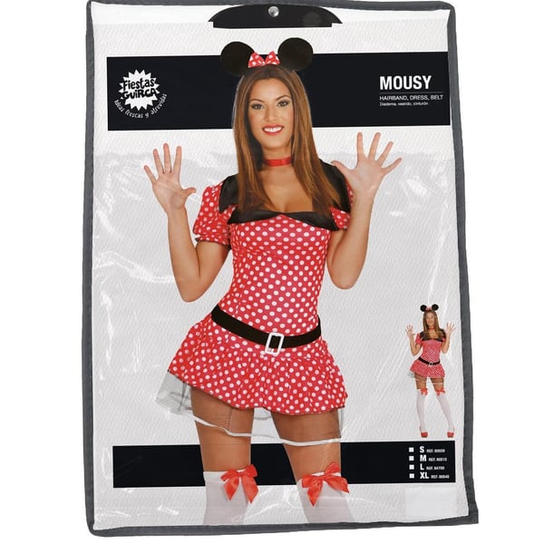 Fiestas Guirca Womens/Ladies Mouse Costume Set