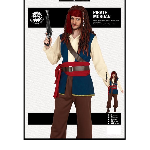 Fiestas Guirca Mens Pirate Costume