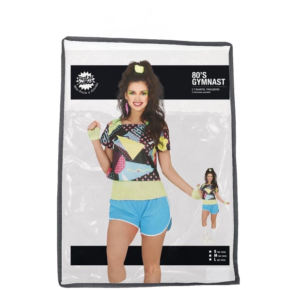 Fiestas Guirca Womens/Ladies 80s Gymnast Costume
