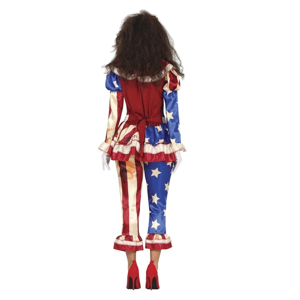Fiestas Guirca Womens/Ladies Patriot Clown Costume Set