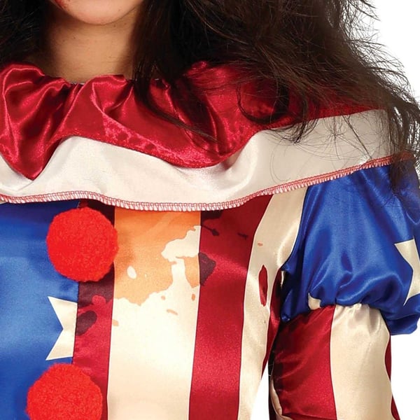 Fiestas Guirca Womens/Ladies Patriot Clown Costume Set