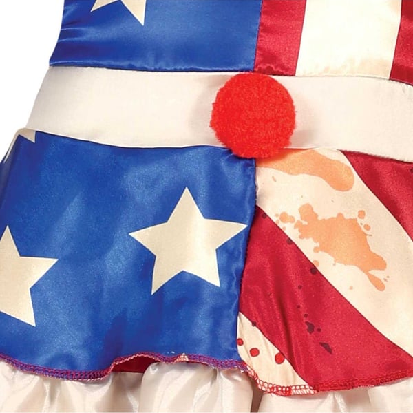 Fiestas Guirca Womens/Ladies Patriot Clown Costume Set