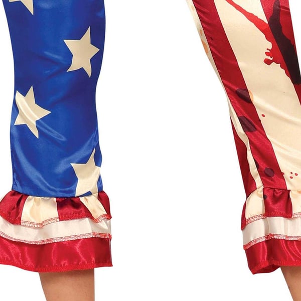 Fiestas Guirca Womens/Ladies Patriot Clown Costume Set
