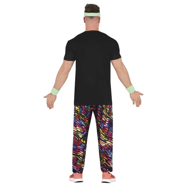 Fiestas Guirca Mens 80s Lover Rainbow Costume Set