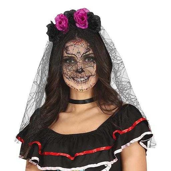 Fiestas Guirca Flowers Tiara And Veil