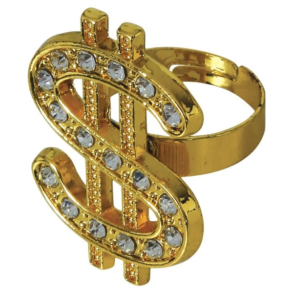 Fiestas Guirca Unisex Adult Dollar Sign Ring