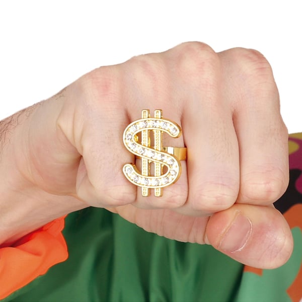 Fiestas Guirca Unisex Adult Dollar Sign Ring