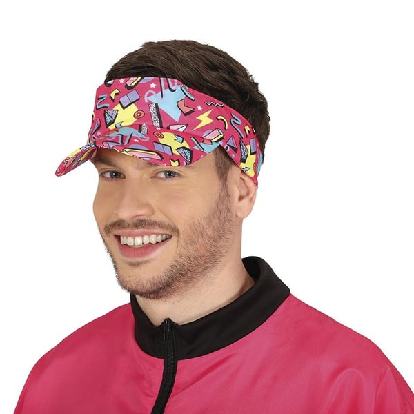 Fiestas Guirca Unisex Adult 80s Visor Cap
