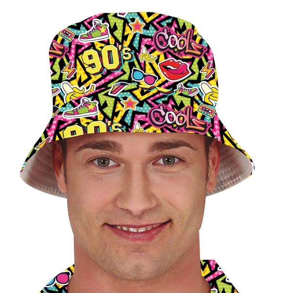 Fiestas Guirca Unisex Adult 90s Bucket Hat