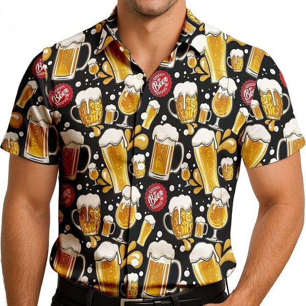 Fiestas Guirca Mens Beer Shirt