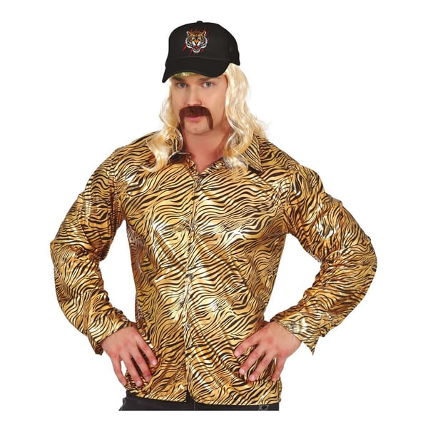 Fiestas Guirca Mens Tiger Print Shirt Set