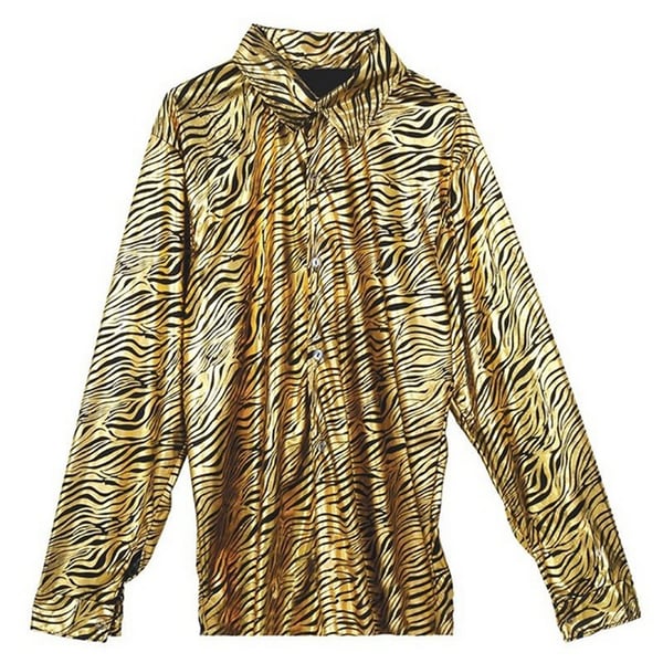 Fiestas Guirca Mens Tiger Print Shirt Set