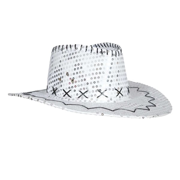 Fiestas Guirca Unisex Adult Sequins Cowboy Hat