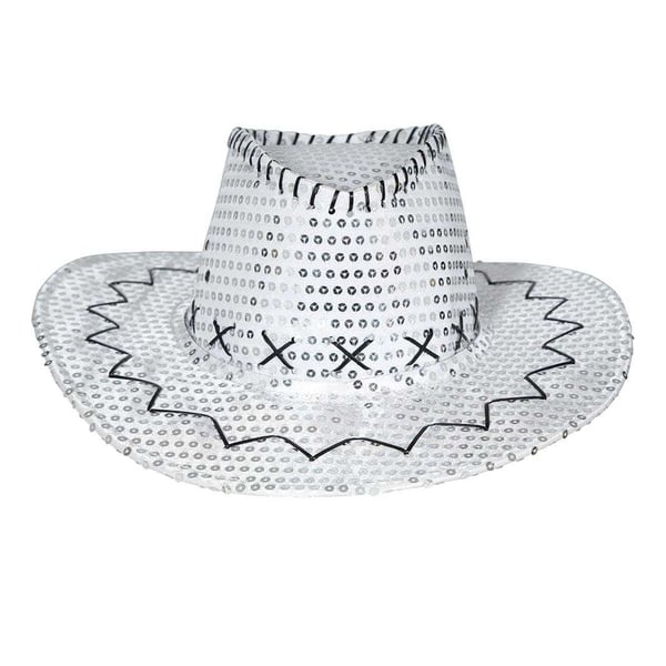 Fiestas Guirca Unisex Adult Sequins Cowboy Hat