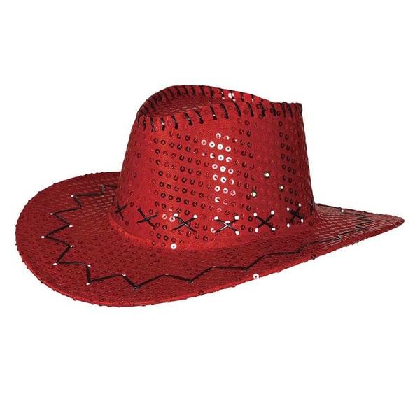 Fiestas Guirca Unisex Adult Sequins Cowboy Hat