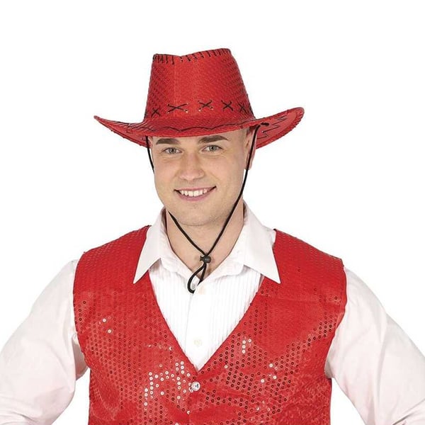 Fiestas Guirca Unisex Adult Sequins Cowboy Hat