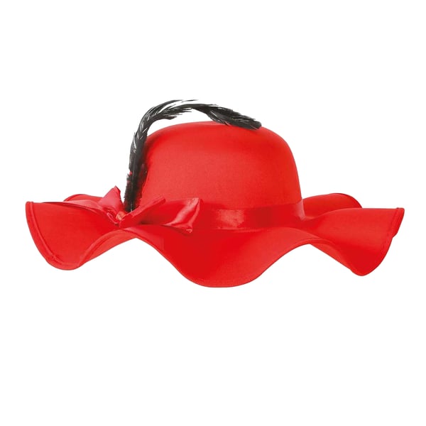 Fiestas Guirca Pamela Feather Costume Hat