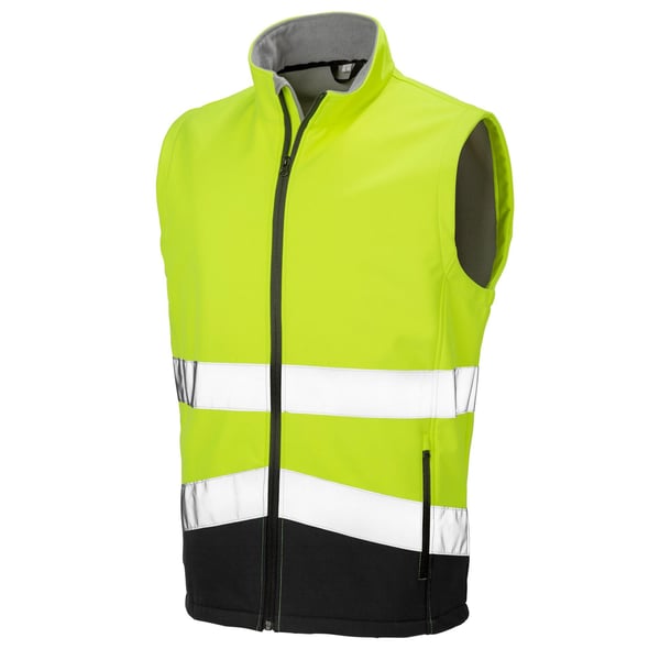 Safegard Mens Softshell Hi-Vis Gilet