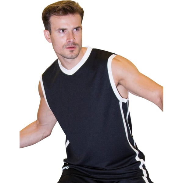 Spiro Mens Quick Dry Sleeveless Basketball Shirt