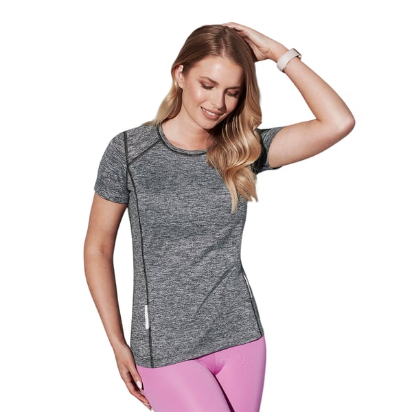 Stedman Womens/Ladies Sports Recycled Reflective T-Shirt