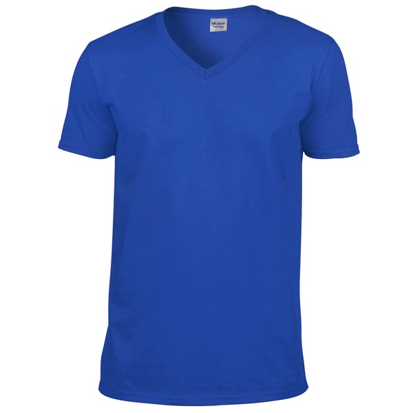 Gildan Herre Soft Style V-hals kortærmet T-shirt med kort ærme