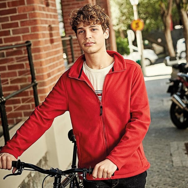 Regatta Herr Enfärgad Microfleece Jacka med Hel Dragkedja (Layer Lite)