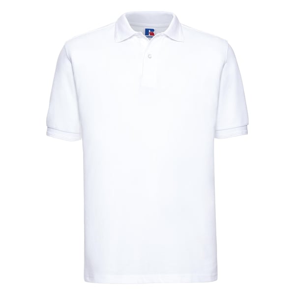 Russell Mens Ripple Collar & Cuff Short Sleeve Polo Shirt