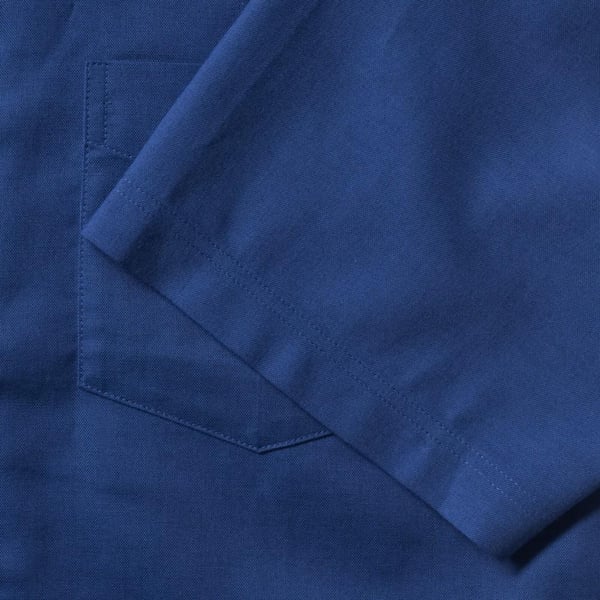 Russell Collection Mens Short Sleeve Easy Care Oxford Shirt