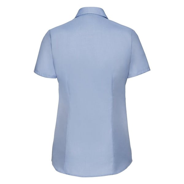 Russell Womens/ladies Herringbone Short Sleeve Work Shirt