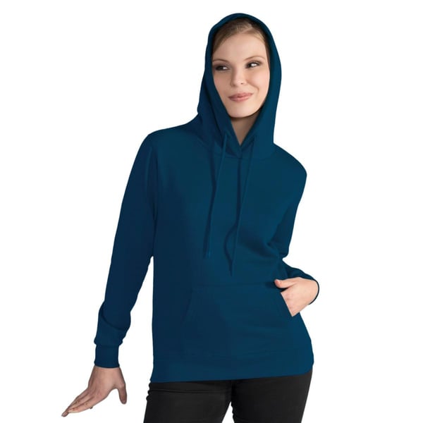 SG Dame/kvinde ensfarvet sweatshirt med hætte/hoodie