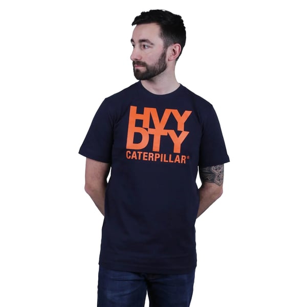 Caterpillar Mens Trademark Logo Heavy Duty T-Shirt