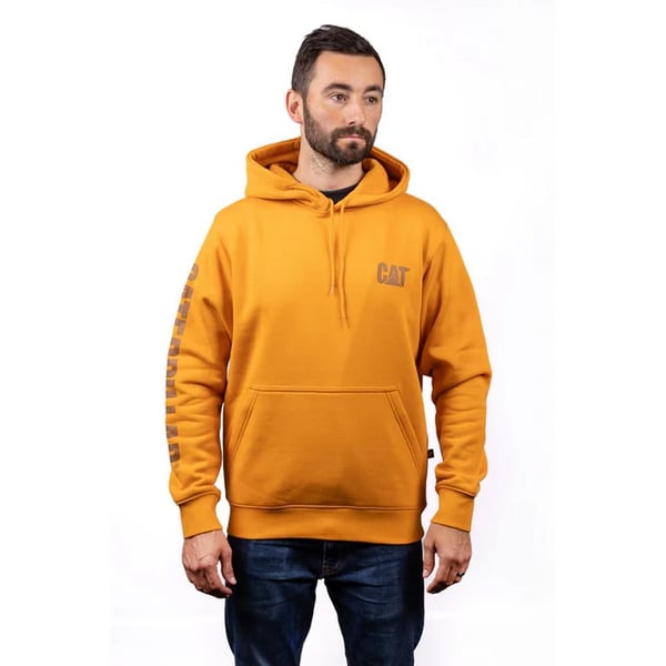 Caterpillar Mens Trademark Banner Hoodie
