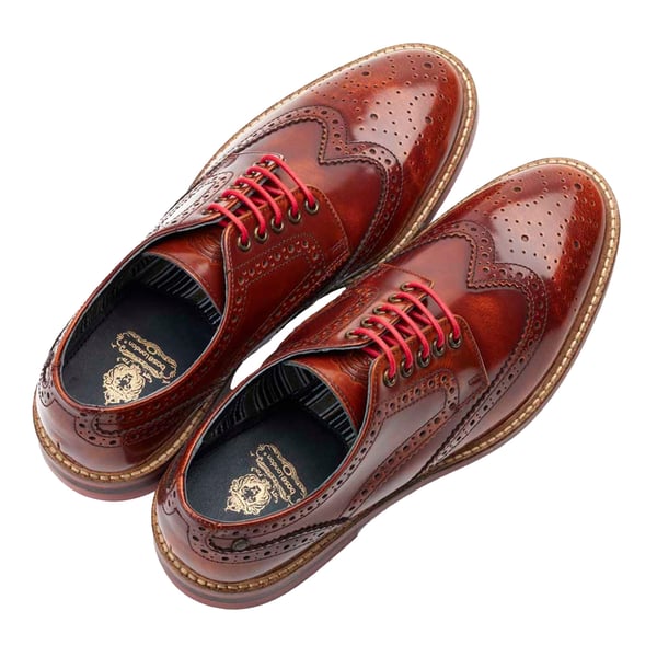 Base London Mens Woburn Hi Shine Brogues