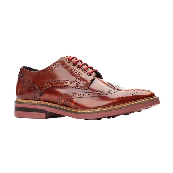 Base London Mens Woburn Hi Shine Brogues -miesten kengät