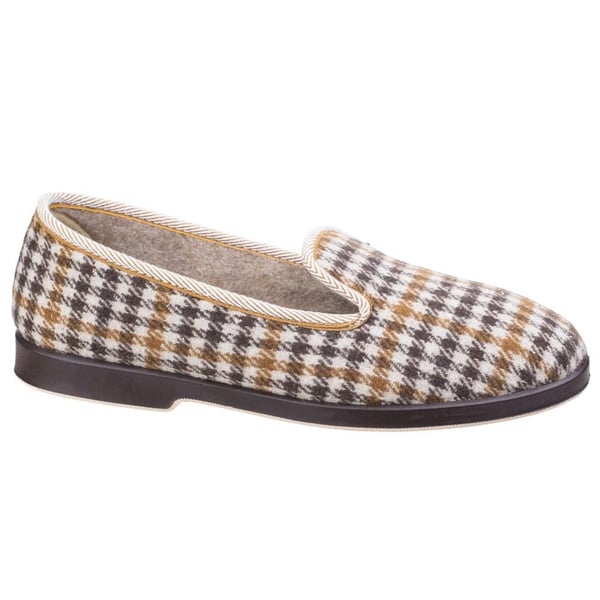 GBS Everett Mens Check Slipper / Mens Slippers