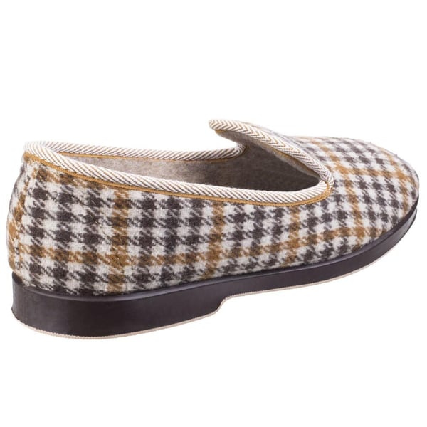 GBS Everett Mens Check Slipper / Mens Slippers
