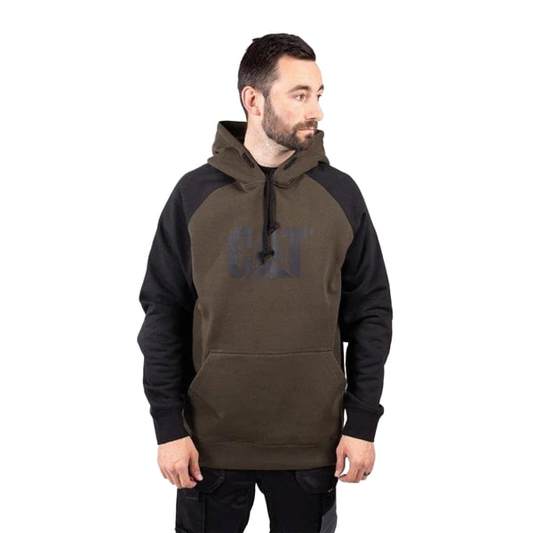 CAT Lifestyle Mens Hooded Raglan Sweatshirt