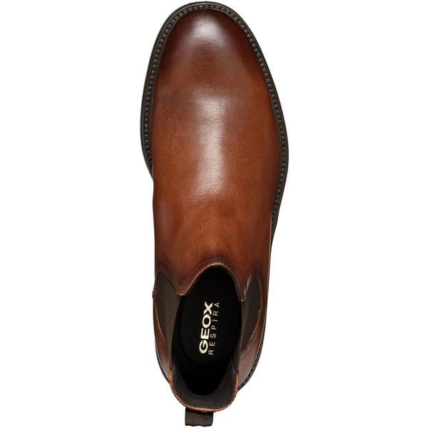 Geox Mens Tiberio Patent Leather Ankle Boots